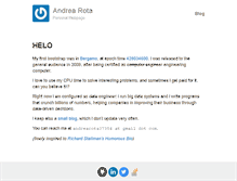 Tablet Screenshot of andrearota.com